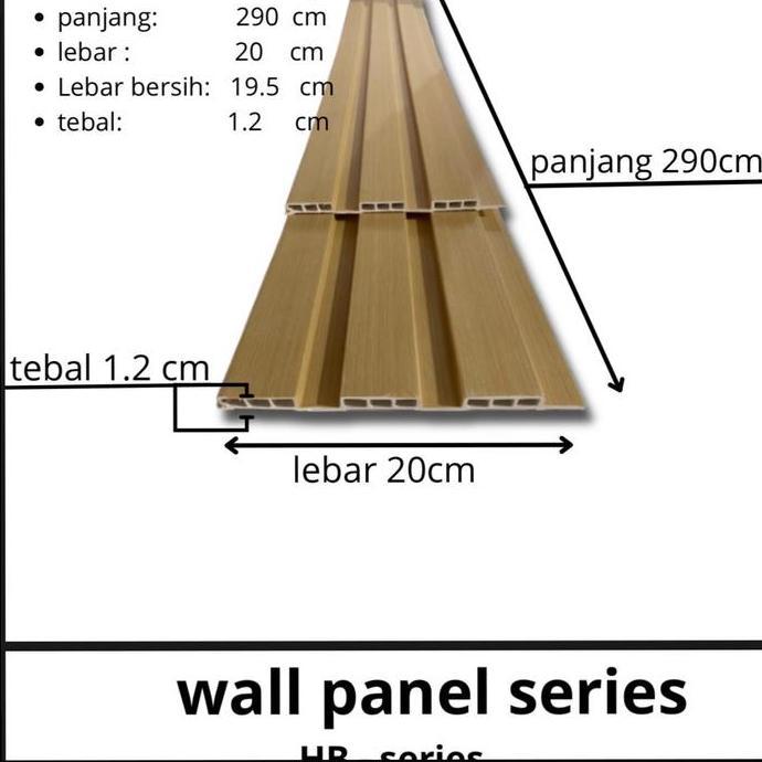 Wood Panel WPC / Wall Panel PVC / Kisi Kisi Kayu Motif Kayu