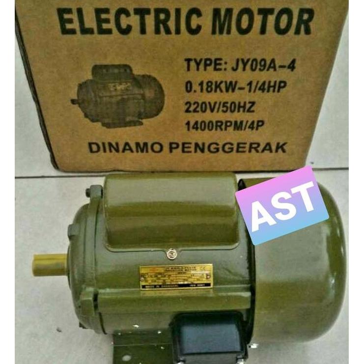 ELECTRO MOTOR 1 PHASE 1/4 HP 4P (JY 09A-4) - DINAMO PENGGERAK 1/4 HP 4 P / EFOS