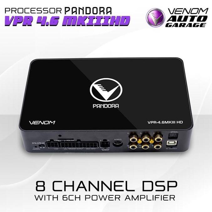 Sale Venom Vpr 4.6 Mkiii Hd - Processor Audio Mobil 8 Channel Dsp Dengan Amplifier 6Ch Power Built-I