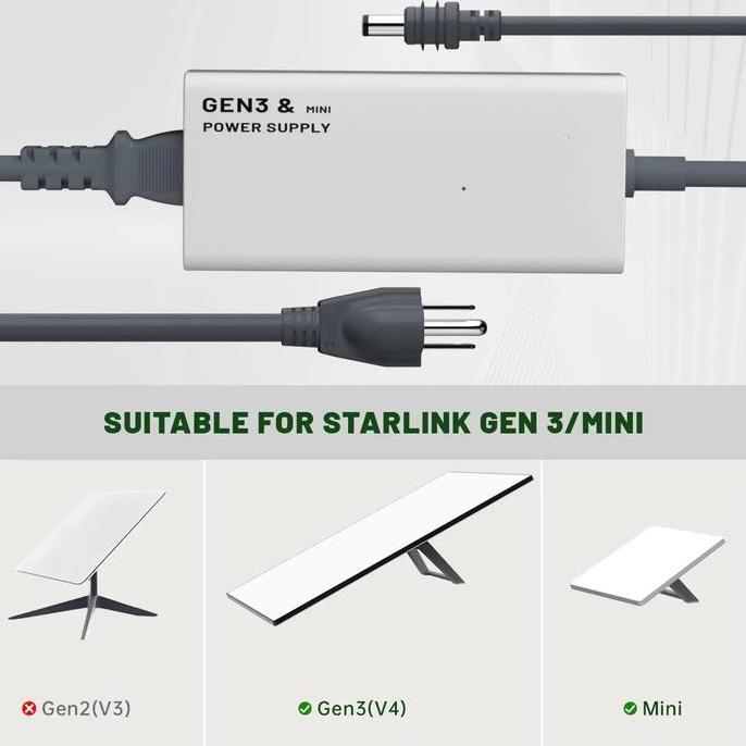 Power Supply Adaptor Starlink Gen 3 V4 & Mini