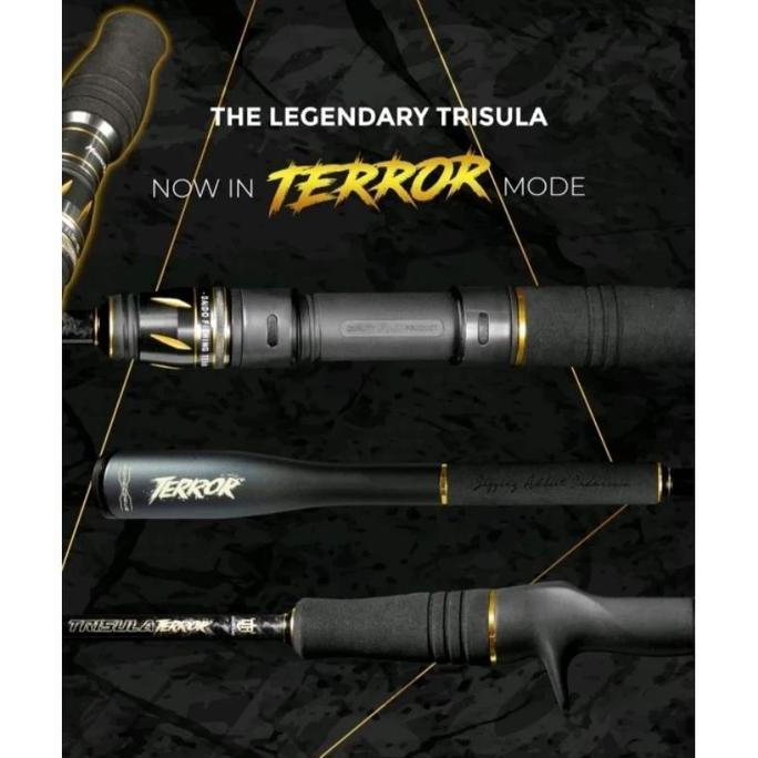 Rod / Joran Pancing Daido TRISULA TERROR CARBON SOLID 180CM PE 1-3 PE 2-4