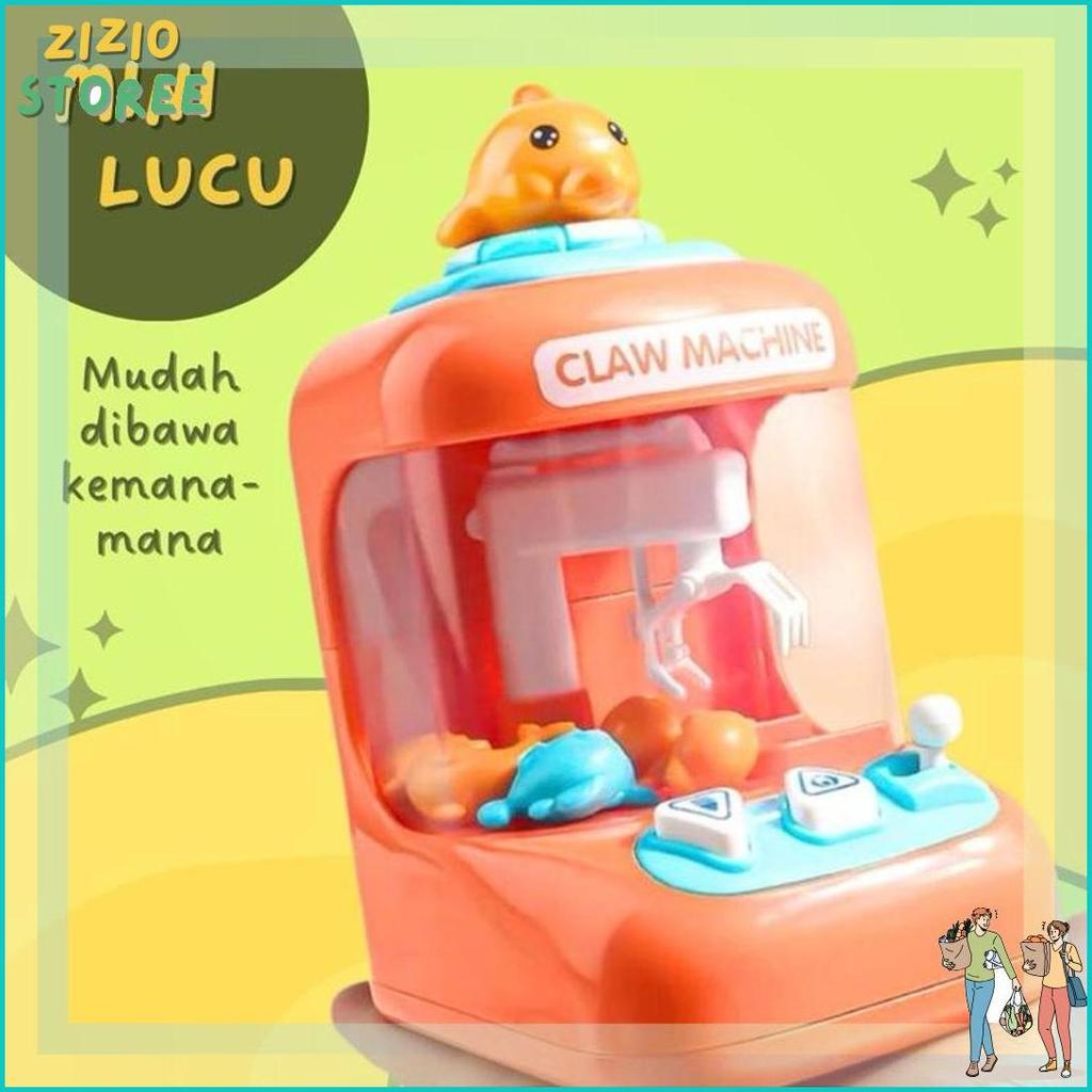 Bigdeal Mainan Game Capit Claw Machine Mini/Mainan Edukasi Anak Mesin Capit Mini Pakai Batrei Ada La