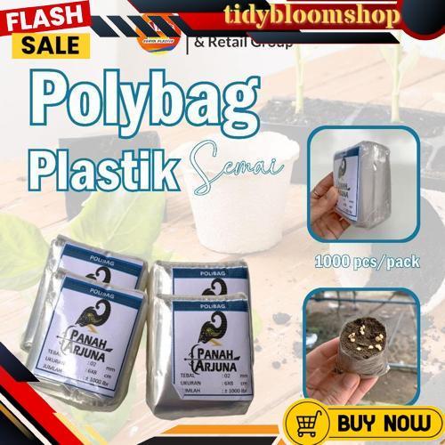 Super Polybag Semai 6X7 Plastik Semai/Polybag Benih 1Ikat= 1000Pcs Polybag Cabai