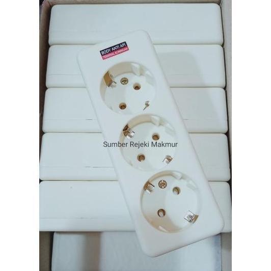 New- Terminal 3 Lubang Lobang Arde TEBAL | Stop Kontak 3 Lubang