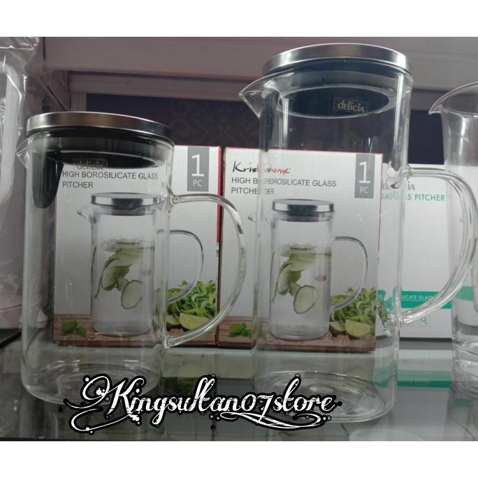 Teko Kaca Air Minum 1 Ltr Krishome