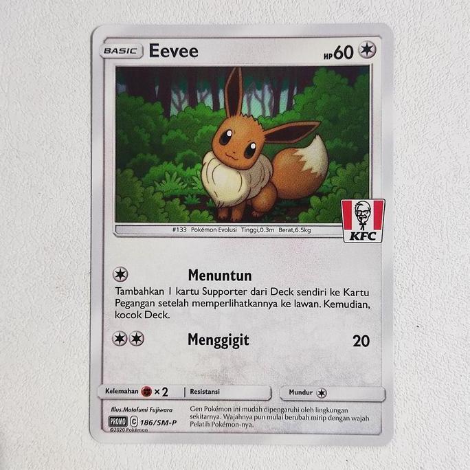 Eevee 186/SM-P KFC - Kartu Pokemon Indonesia MURAH