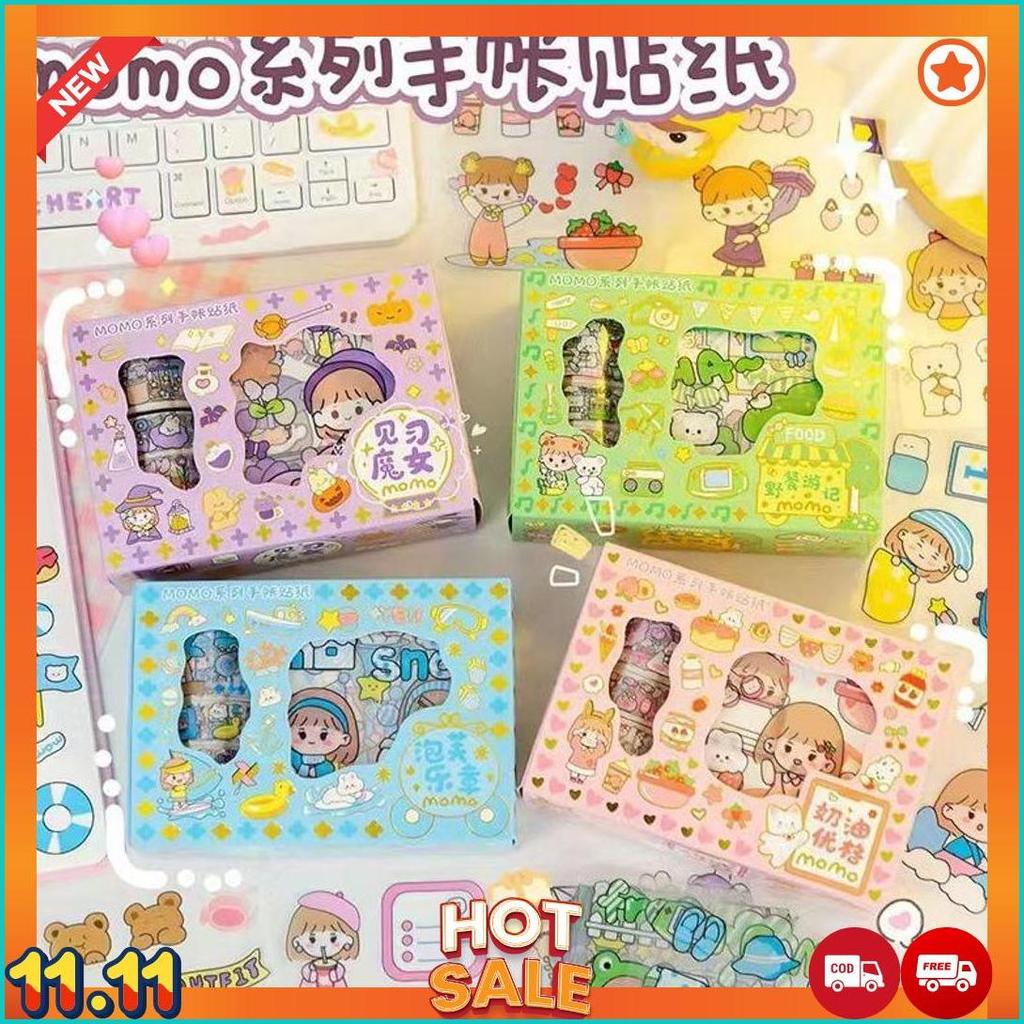 Stiker Roll Momo Washi Tape Stiker Momo Cod  [A6]