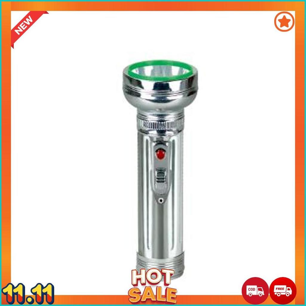 Lampu Senter Lucky Tiger Head Silver - Senter Jadul Cod  [A6]