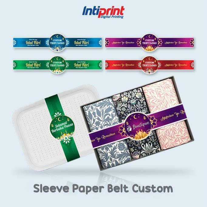 Paper Belt Custom Ramadhan / Idul Fitri Paper Sleeve Hampers Lebaran