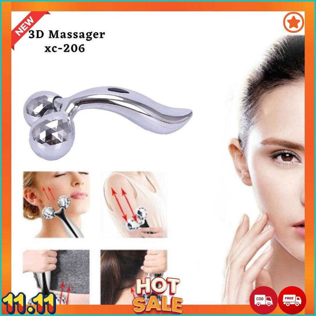 3D Roller Massager - Alat Pijat Wajah - V Shape Massager Cod  [A6]