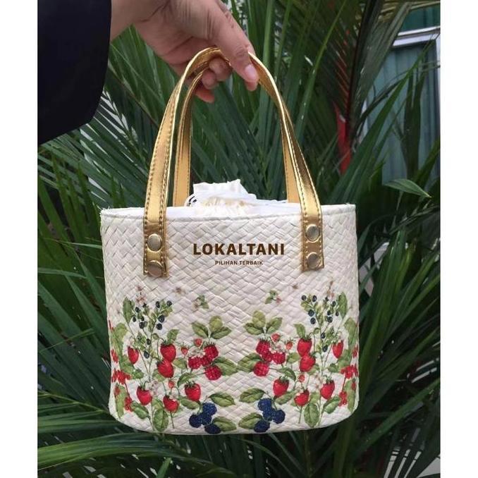 Wadah Hampers/ Tas Hampers Lebaran /Tas Souvenir Anyaman pandan deco