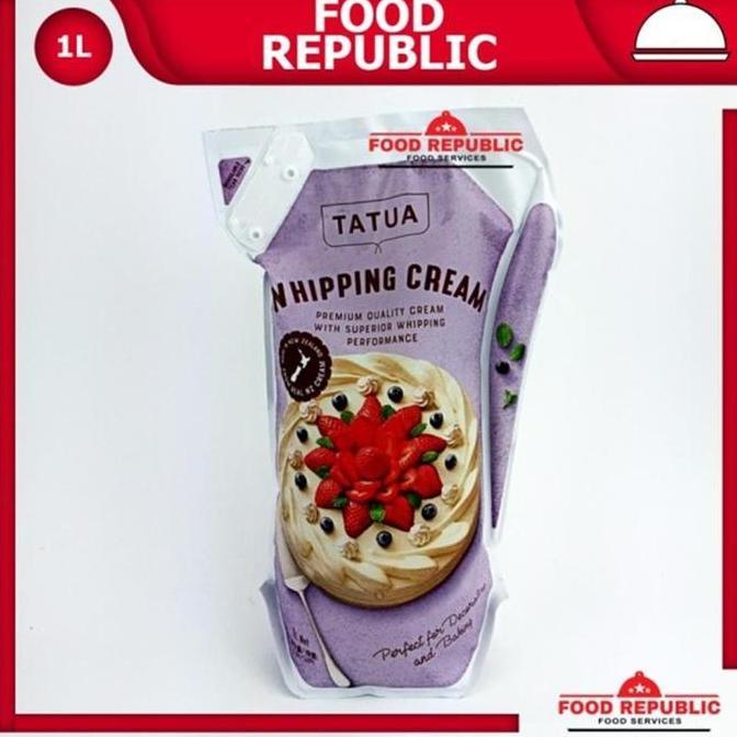 Tatua Whipping Cream 1 Ltr Import New Zealand Kualitas Premium