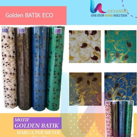Plat Pagar Fiber Plastik Penutup Pagar Golden Batik Motif