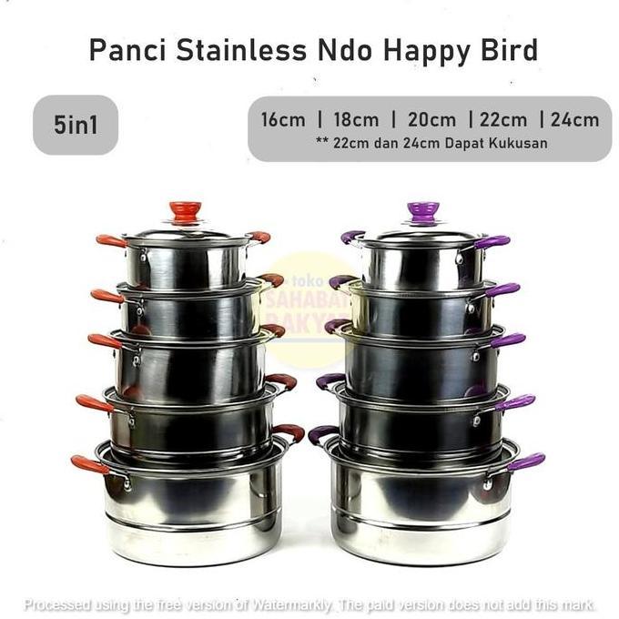 Panci Stainless 555 Ndo Texania 18cm