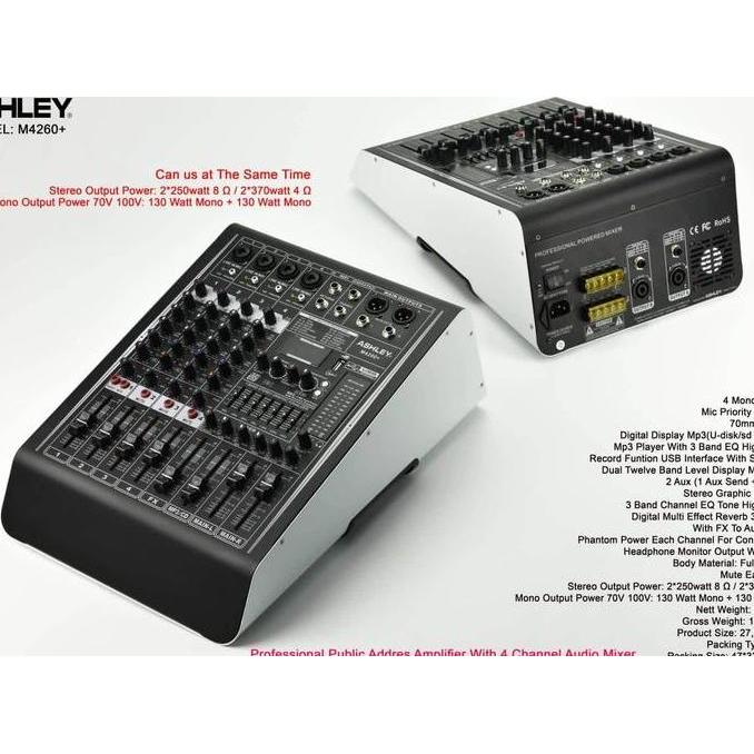 POWER MIXER ASHLEY M4260 M4260 M4260+ M 4260 + ORINAL