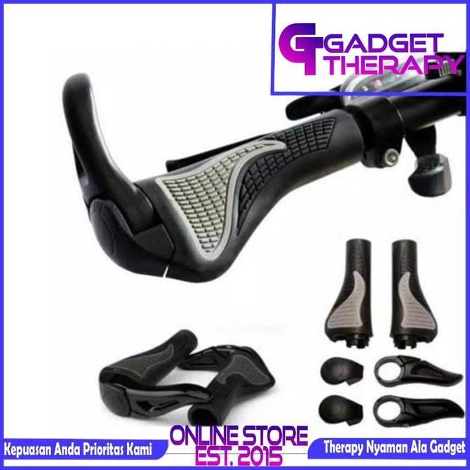 Taffsport Set Hand Grip Tanduk Gagang Stang Sepeda Mtb Gunung Balap