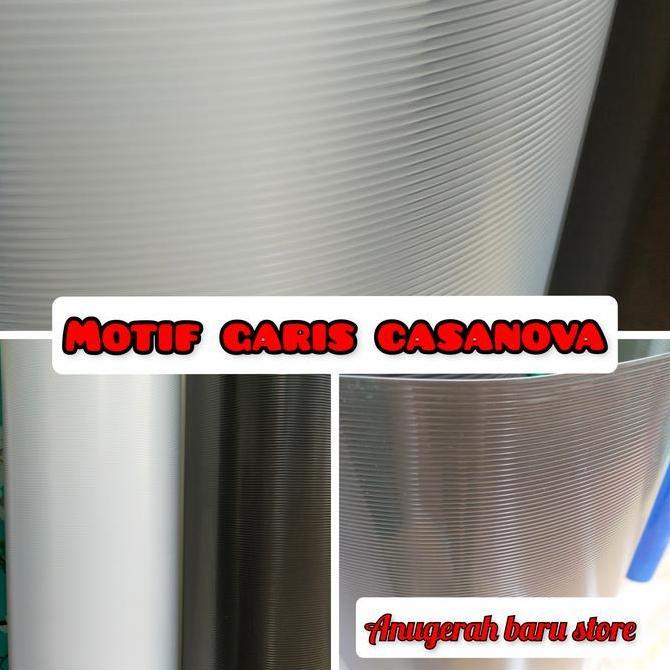 Fiber pagar plastik penutup pagar motif GARIS CASANOVA