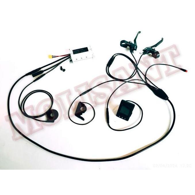 controller lcd kit bldc ebike sepeda listrik waterproof