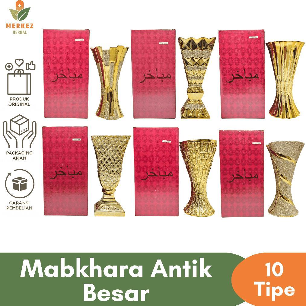 Mabkhara Tempat Bakar Bukhur Buhur Arab Mewah Aesthetic Besar | Prapen Wadah Pembakaran Dupa Keramik