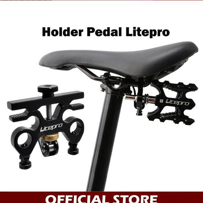 Litepro Holder Pedal QR Buckle Bracket Tempat Pedal Seli Hitam