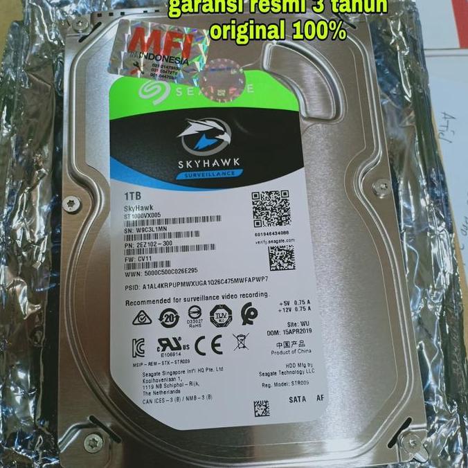 HARDDISK SEAGATE SUREILANCE SKYHAWK (MFI) 1 TB