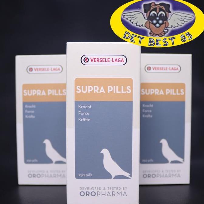 Supra Pills 250 Pil Herbal untuk Merpati Balap Meningkatkan Performa & Kesehatan dengan Fenugreek & 
