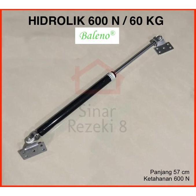 Hidrolik Gas Spring 600 N 60 Kg Pintu Kap Mobil Ranjang Lemari CO