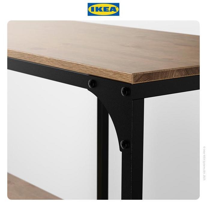 IKEA FJALLBO Unit Rak Serbaguna Minimalis Hitam 100x95cm Furniture