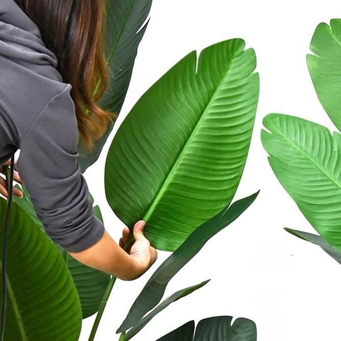 Daun pisang artificial daun pisang jumbo bunga pelastik tidak termasuk vas Plastik CO