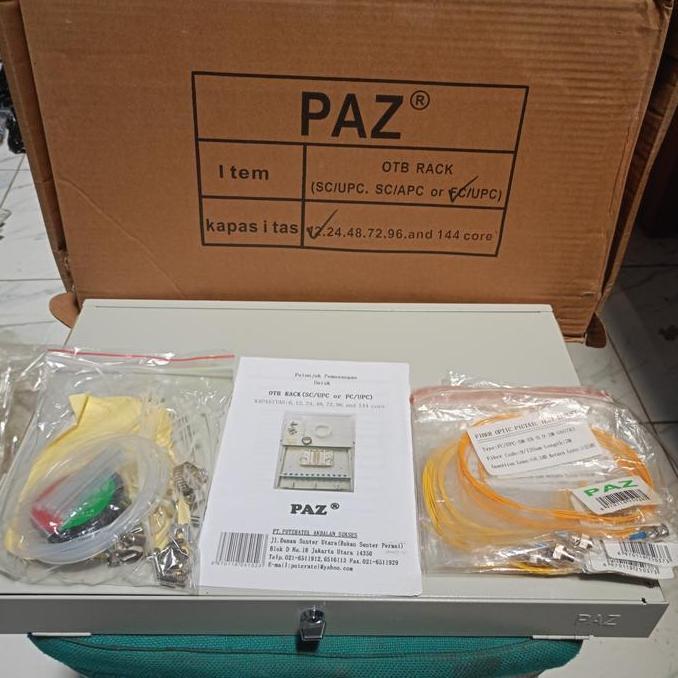 OTB 12 Core Lengkap Adapter FC Dan Pigtail FC Merk PAZ  / FC