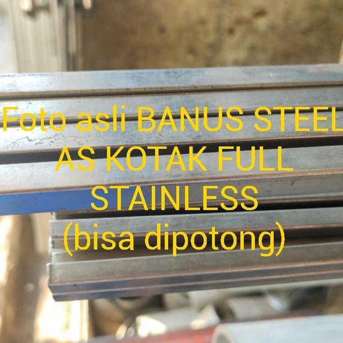 AS kotak 12 x 12 mm full stainless as kotak 12 mm x 12 mm x 1 meter