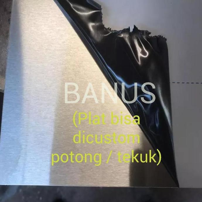 Plat stainless 304 hairline 0,8 mm / plat stainless hairland 304 HL