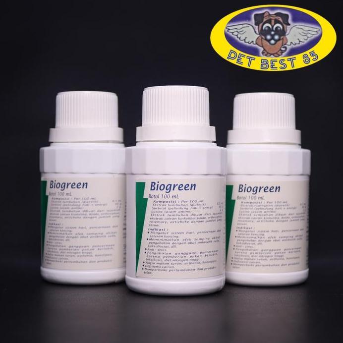 Biogreen Suplement Herbal ayam,burung,dog n cat 100ml