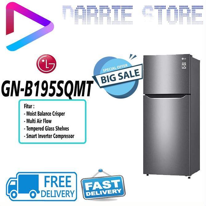 Promo Lg Gn-B195Sqmt Kulkas 2 Pintu Inverter Gnb195Sqmt Gnb195 195Sqmt