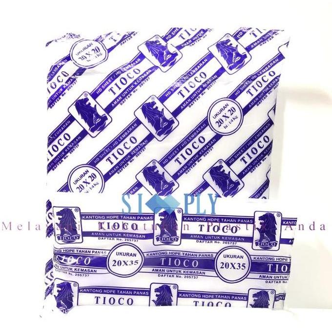 PLASTIK HD ANTI/TAHAN PANAS TIOCO SIT/SHEET 20X20; 25X35