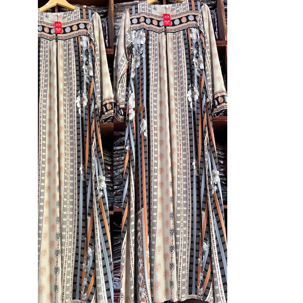 GAMIS ORI AZWA SAULIN REMPEL DADA BUNGA CANTIK  SEPTEMBER ( READY)