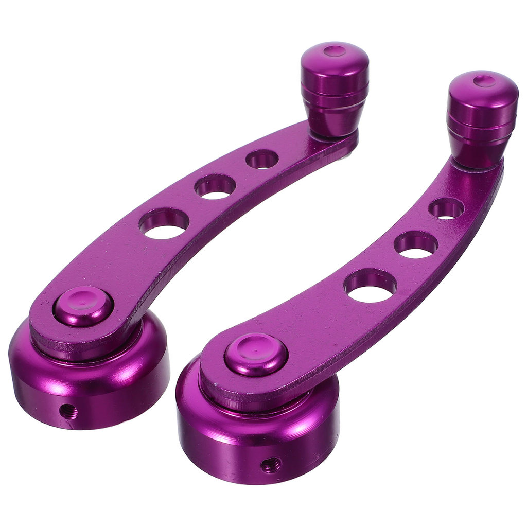 1 set Pegangan Goyang Jendela Mobil Pegangan Pintu Engkol Universal Aluminium Pegangan Pintu Aksesor