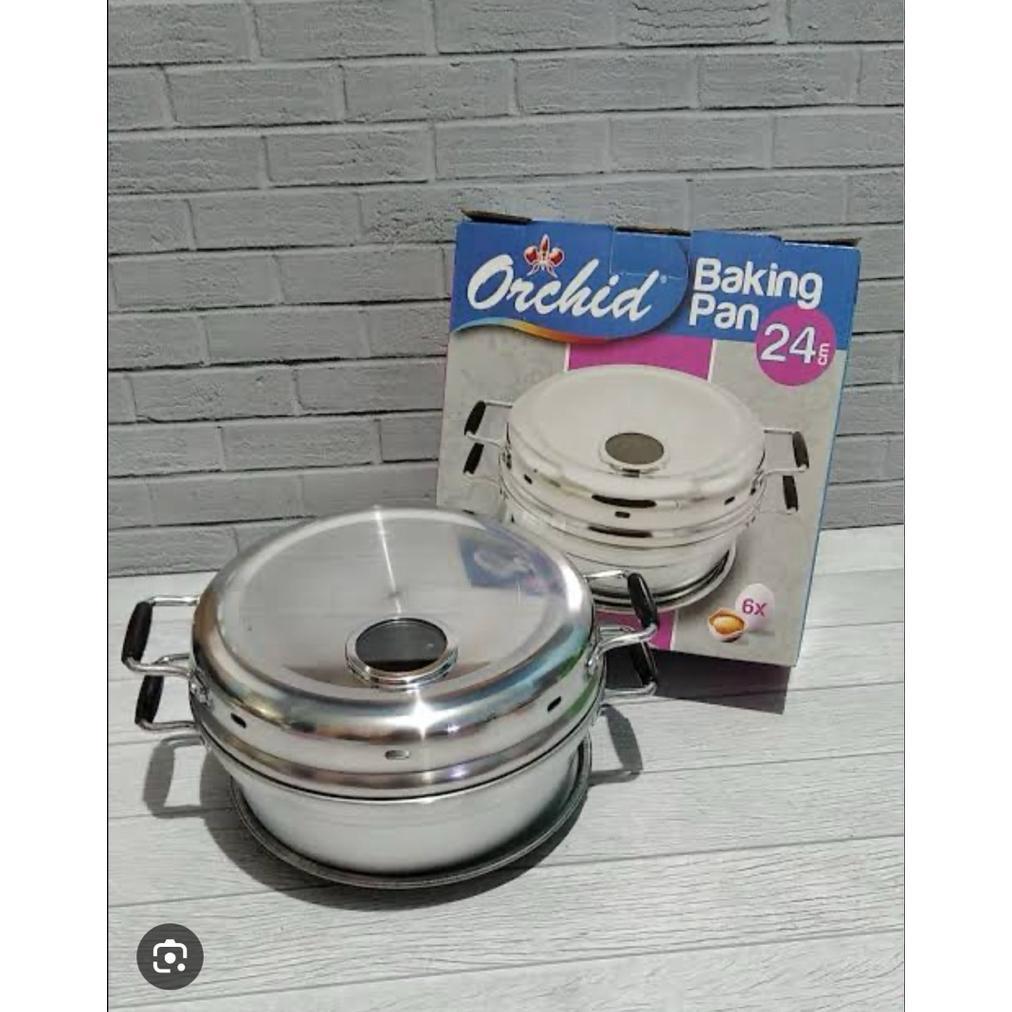 Baking Pan ORCHID 22 24 26 28 / Panci Panggang Kue Bolu