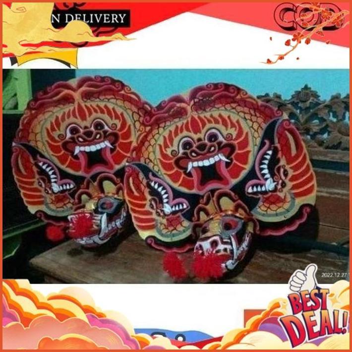 ASLI BAGUS TERBAIK __[[GBA [PROMO] ORIGINAL BARONGAN |BARONGAN VERSI DEVIL KAYU KOMBINASI SPON BONUS