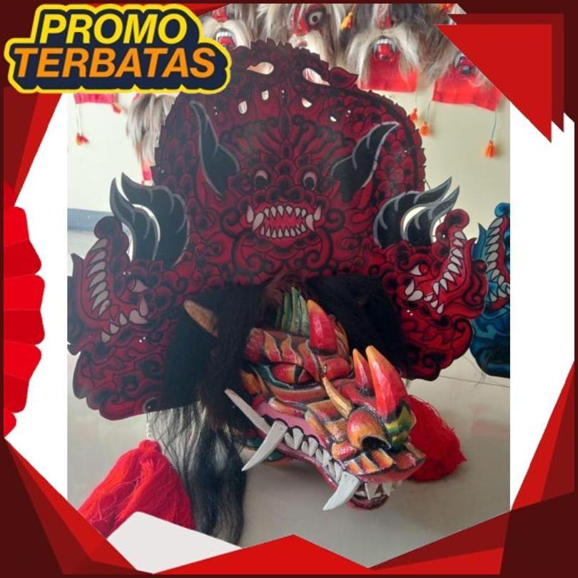 BARONGAN DEVIL ANAK KAYU UKURAN 18-20 WARNA BIRU MERAH DSKN11