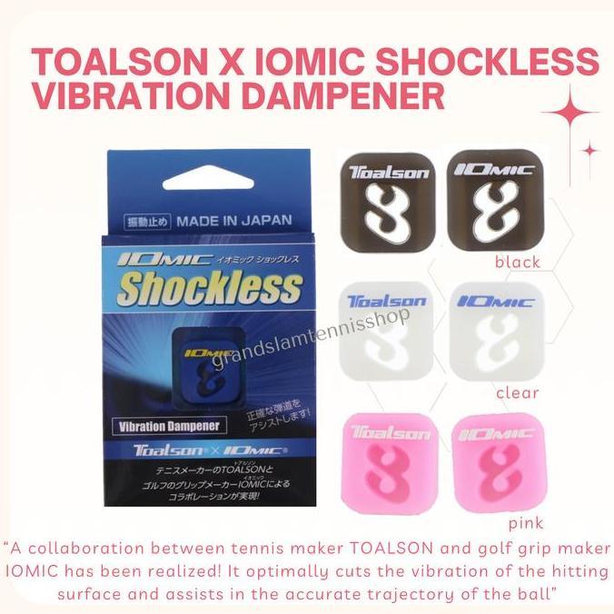 TERMURAH - Toalson x Iomic Shockless Vibration Dampener Tennis - Anti Getar Raket Tenis