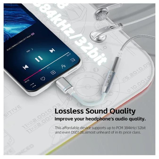 Fiio Jade Audio Ja11 / Ja-11 / Ja 11 Dongle Dac And Headphone Amplifier Usb Type C To 3.5Mm / Dac Am