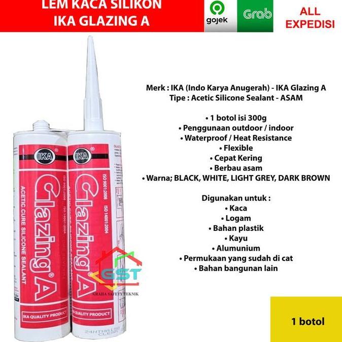 lem kaca silikon IKA GLAZING A/silicone sealent silicone