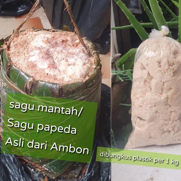 Murah Sagu Manta/Sagu Papeda/Sagu Manta Papeda (Dari Ambon)| Harga Per 1 Kg