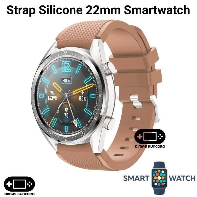 Laxy.Shops1 - Fossil Gen 3/4 Explorist Gold Silicone Strap 22Mm