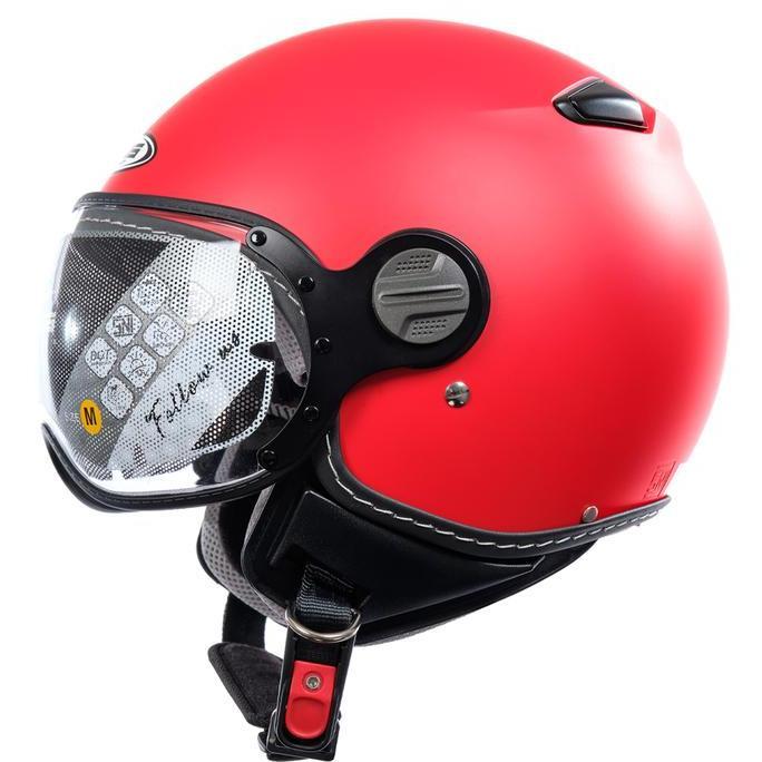 ZEUS 210K MATT DRED RETRO SINGLE VISOR HELMET