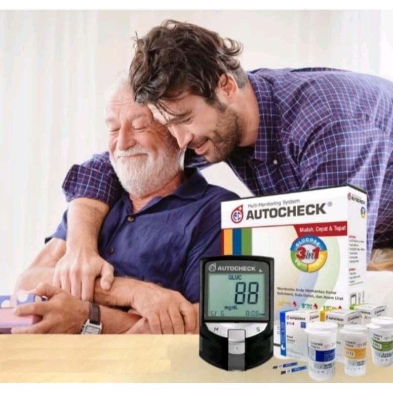 Autocheck GCU / Alat cek gula darah 3in1