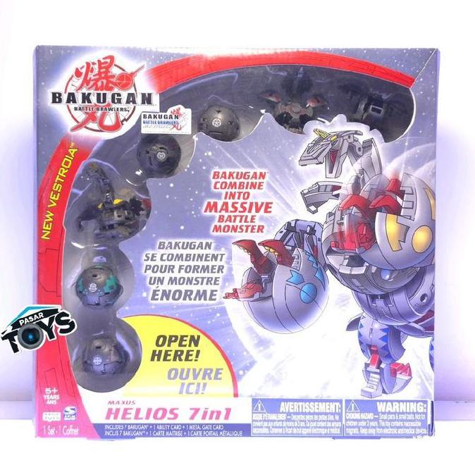 Bakugan Battle Brawlers 7 in 1 Maxus Helios Set New Vestroia