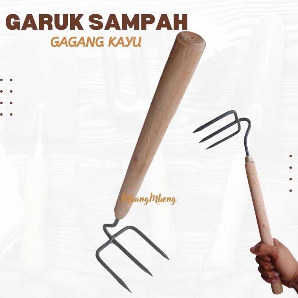 Cangkul Pacul Garpu Taman Kebun Kecil Sedang Garuk Garukan Sampah