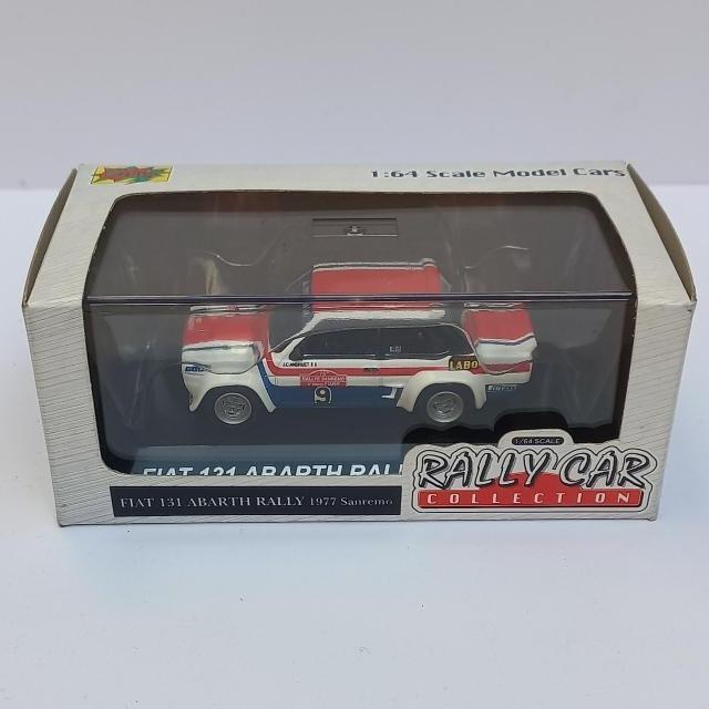 cms cm's fiat 131 abarth rally 1977 sanremo rally car collection diecast 1/64 (s)